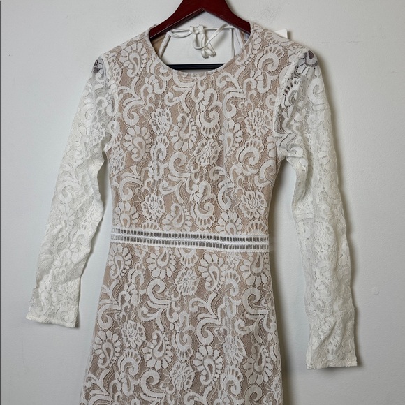 JAUS BENTLEIGH DRESS WHITE/NUDE sz S NWT - Picture 4 of 10